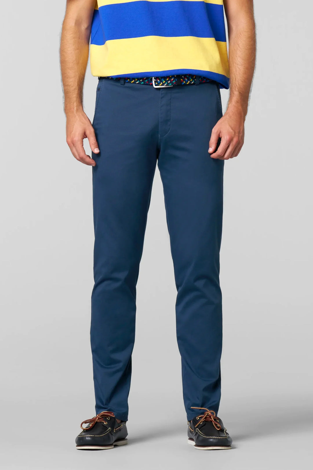 Meyer Oslo Organic Cotton Chino Blue image 2