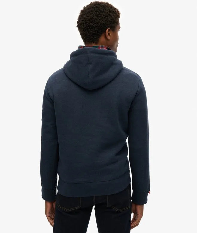 Superdry Vintage Logo Heritage Relaxed Hoodie Navy image 3