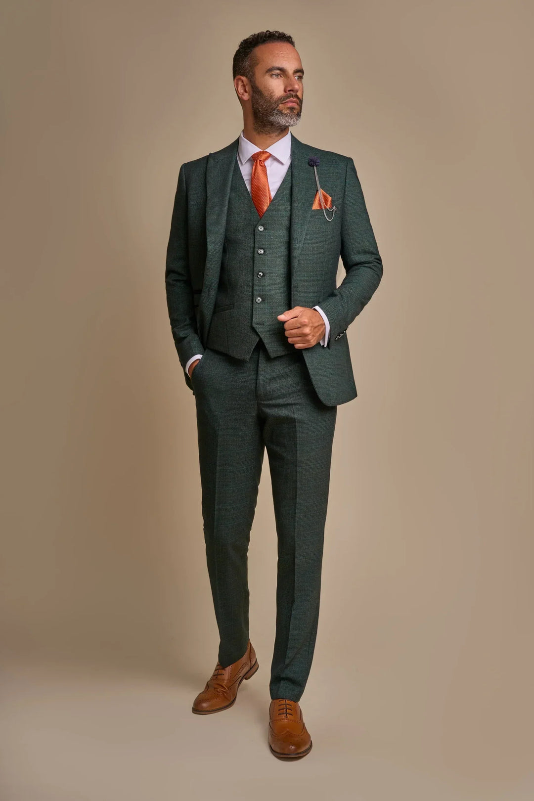 House Of Cavani Caridi Olive Suit image 0