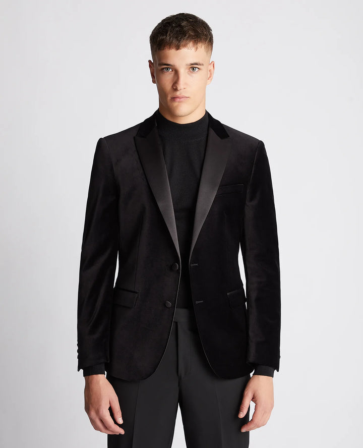Remus Uomo Black Monti Velvet Jacket