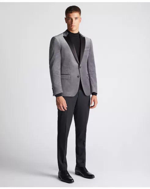 Remus Uomo Monti Velvet Jacket Grey