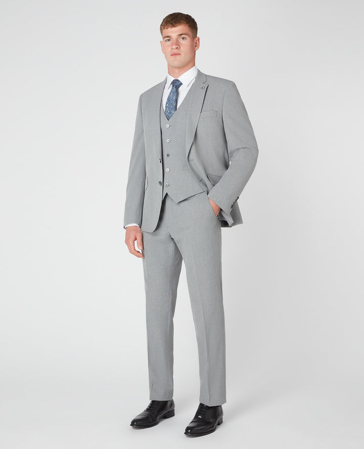 Remus Uomo Palucci Mix & Match Tapered Waistcoat Grey