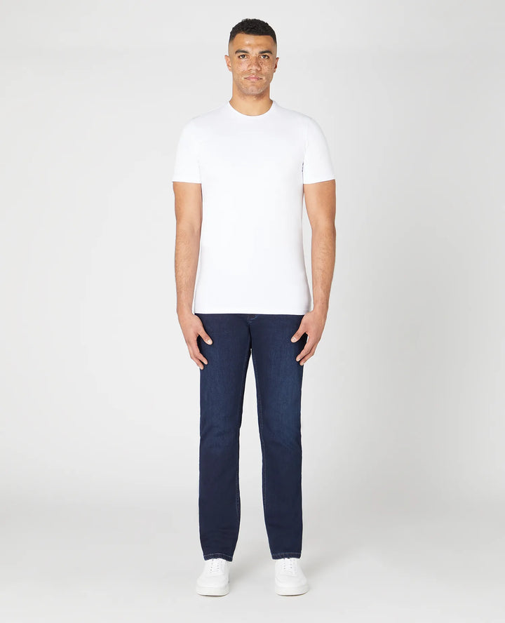 Remus Uomo Rogan Straight Leg Power Stretch Jean Navy