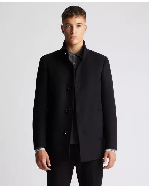 Remus Uomo Jonah Tailored Coat Black