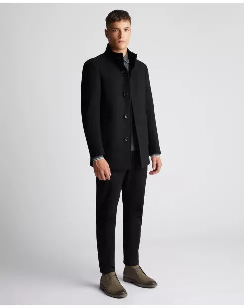 Remus Uomo Jonah Tailored Coat Black