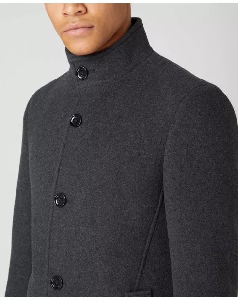Remus Uomo Jonah Tailored Coat Charcoal Grey