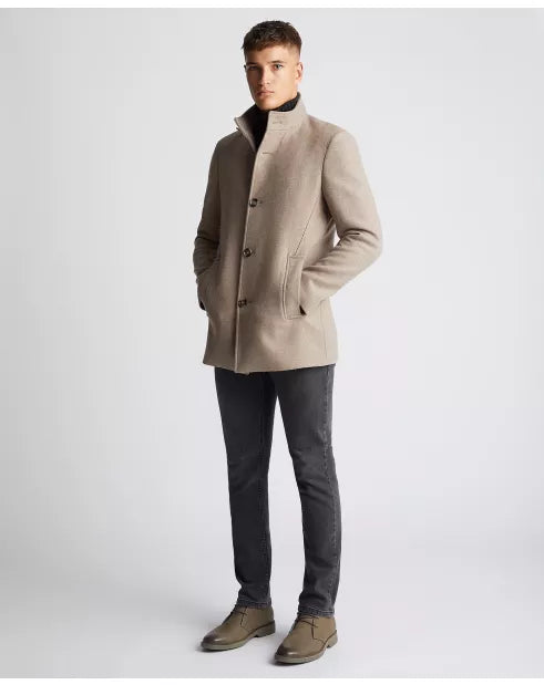 Remus Uomo Jonah Tailored Coat Taupe