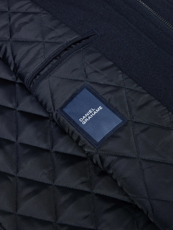 Daniel Grahame Barrett Tailored Coat Navy