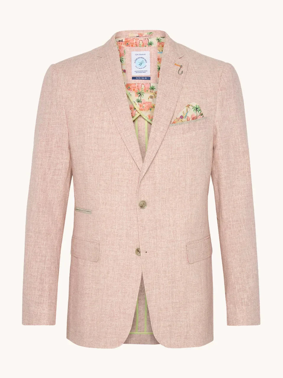 A Fish Named Fred Blazer Small Check Rose Pink image 0