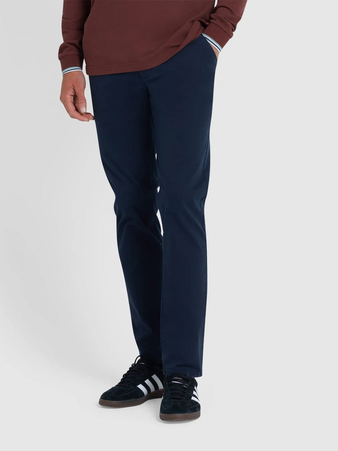 Farah Elm Slim Twill Chino Navy