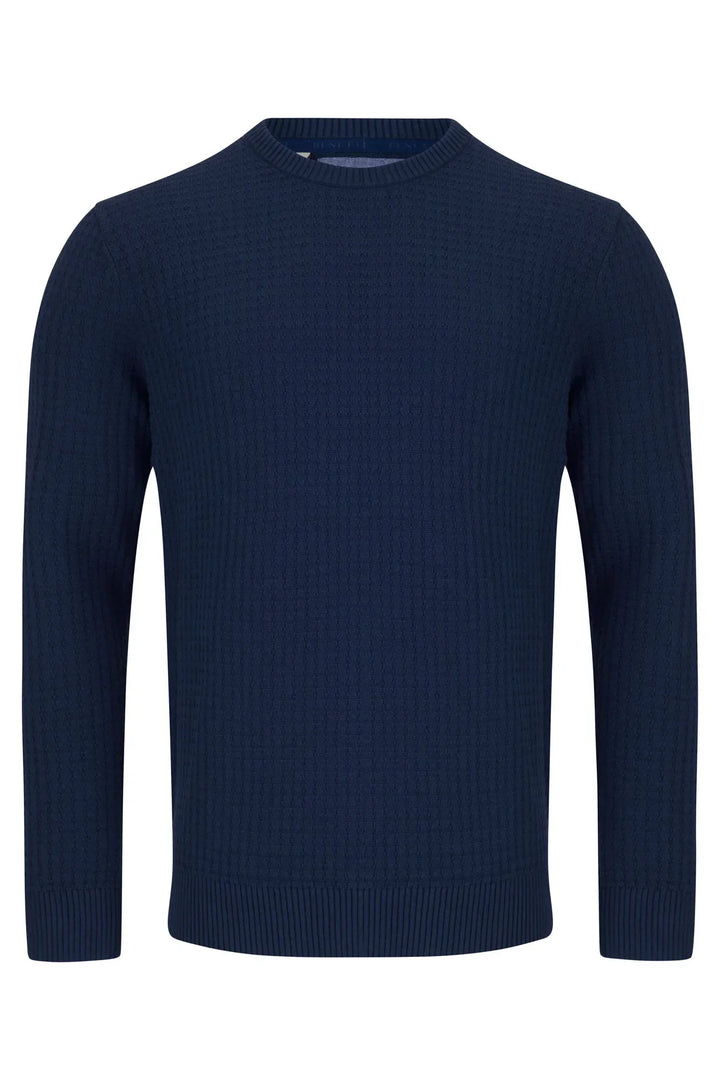 Benetti Ellis Crew Neck Jumper Indigo image 0