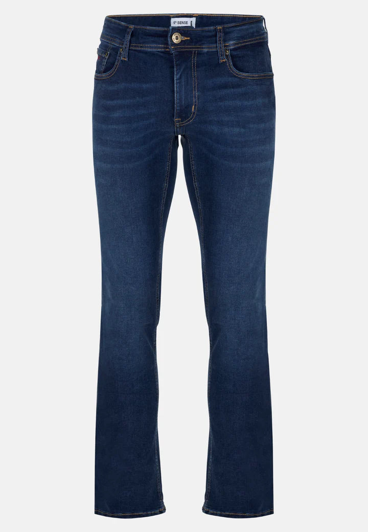 6th Sense Fred Bootcut Jeans Night Time Blue