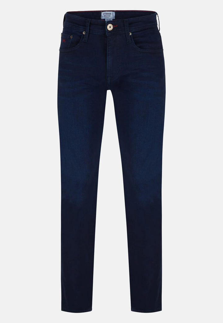 6th Sense Braxten Straight Leg Jeans Stone Wash
