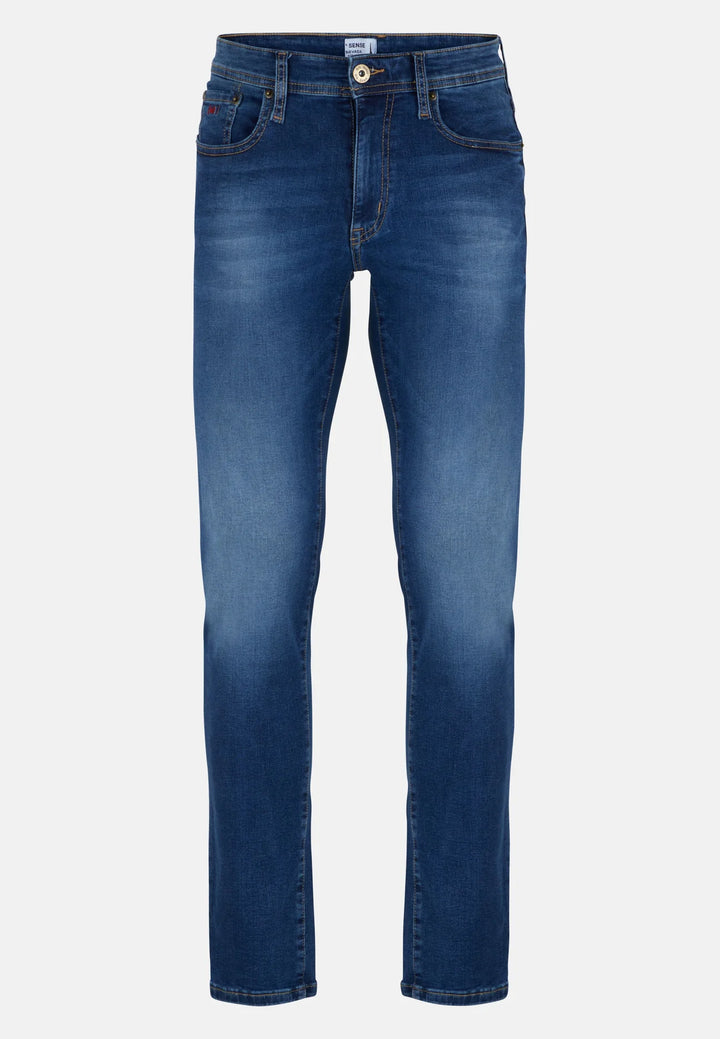 6th Sense Nevada Straight Leg Jeans Mid Wash