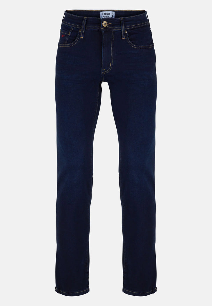 6th Sense Nevada Straight Leg Jeans Stone Wash