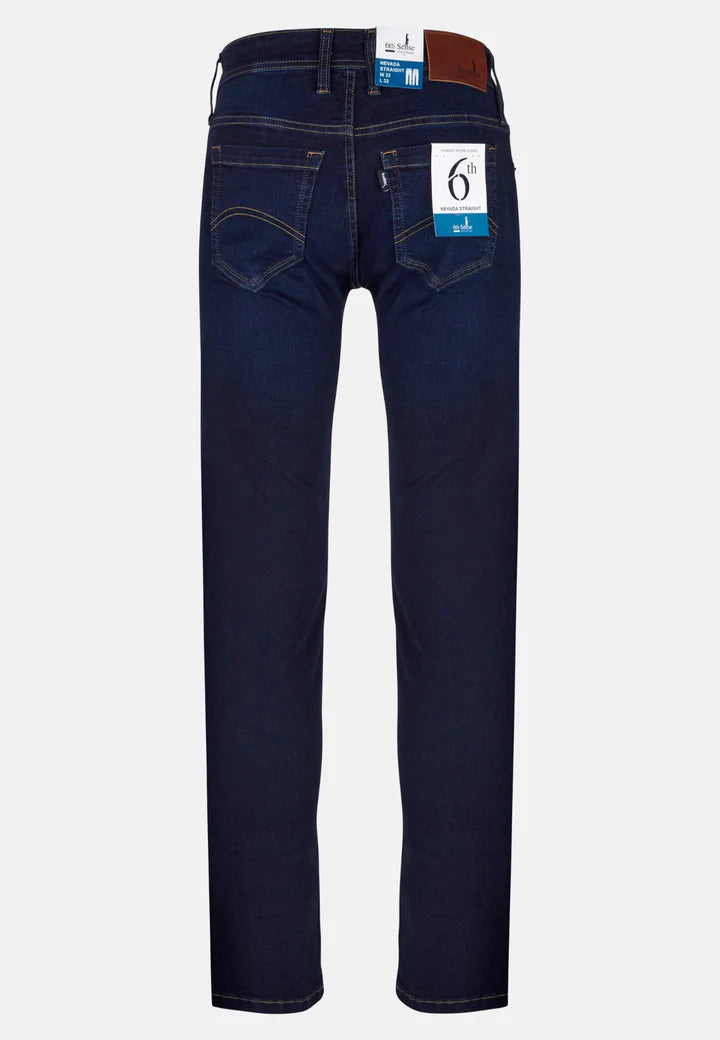 6th Sense Nevada Straight Leg Jeans Prussian Blue