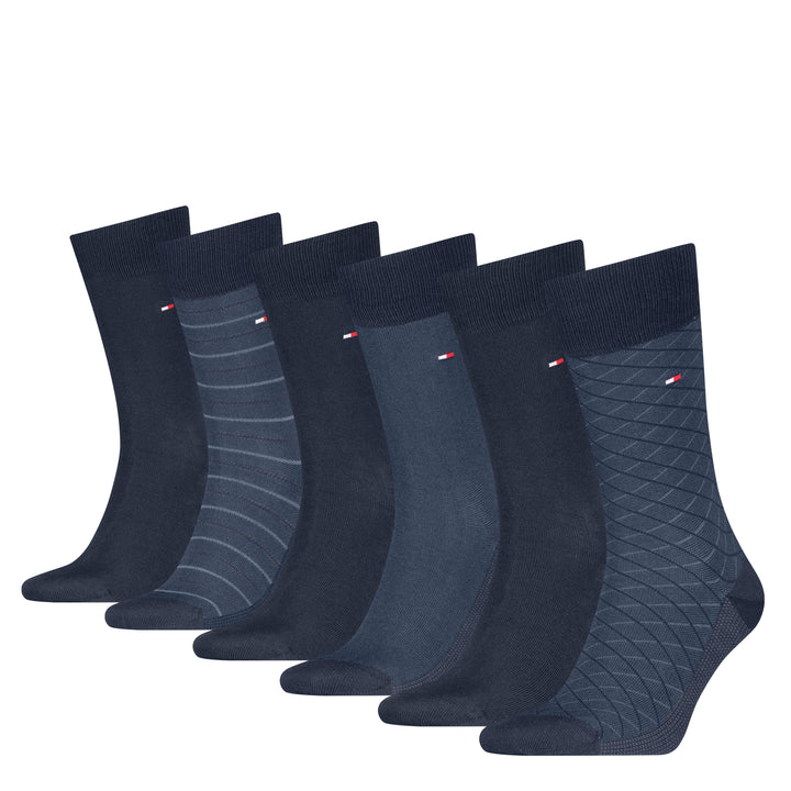 Tommy Hilfiger 6 Pack Sock Giftbox Navy