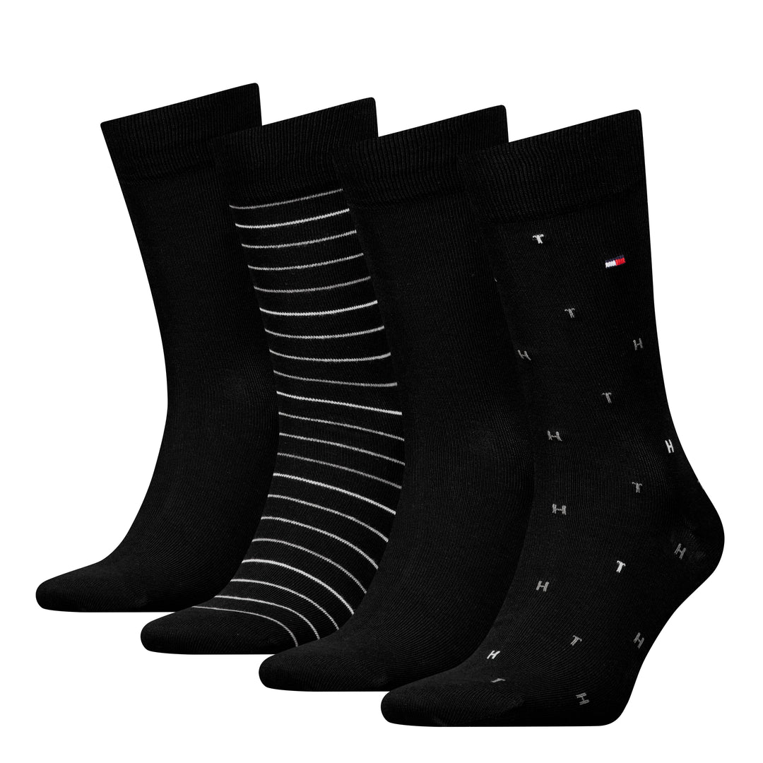 Tommy Hilfiger 4 Pack Sock Giftbox Black