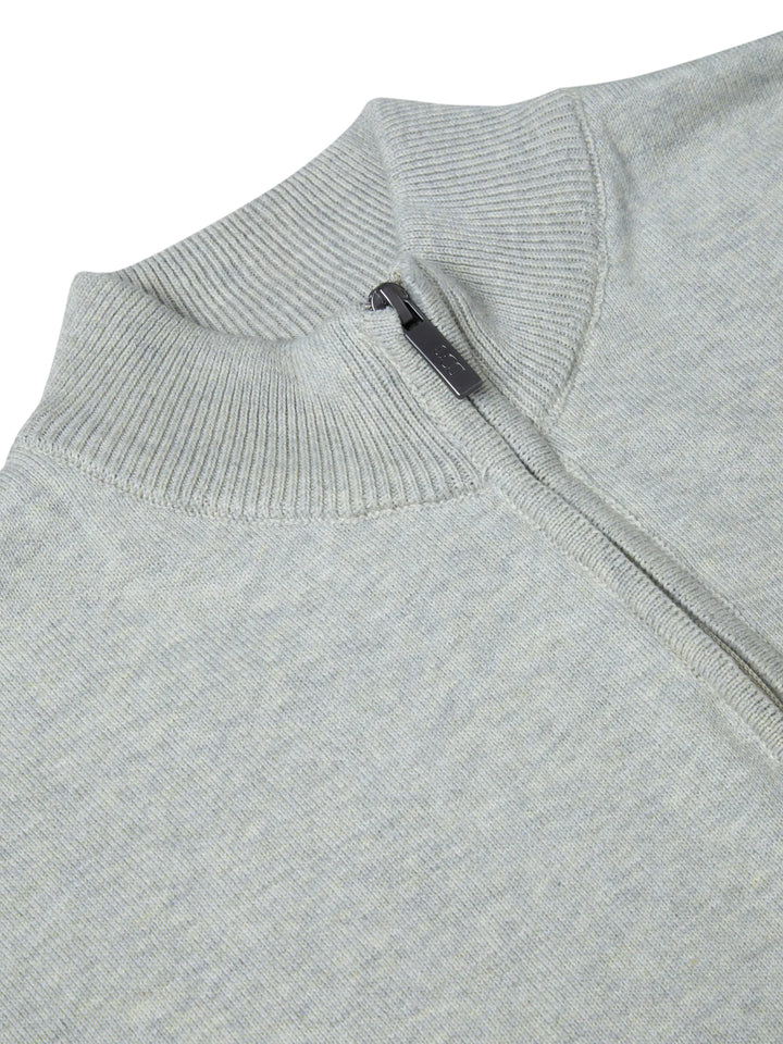 Drifter By Daniel Grahame 1/2 Zip Sweater Light Grey image 3