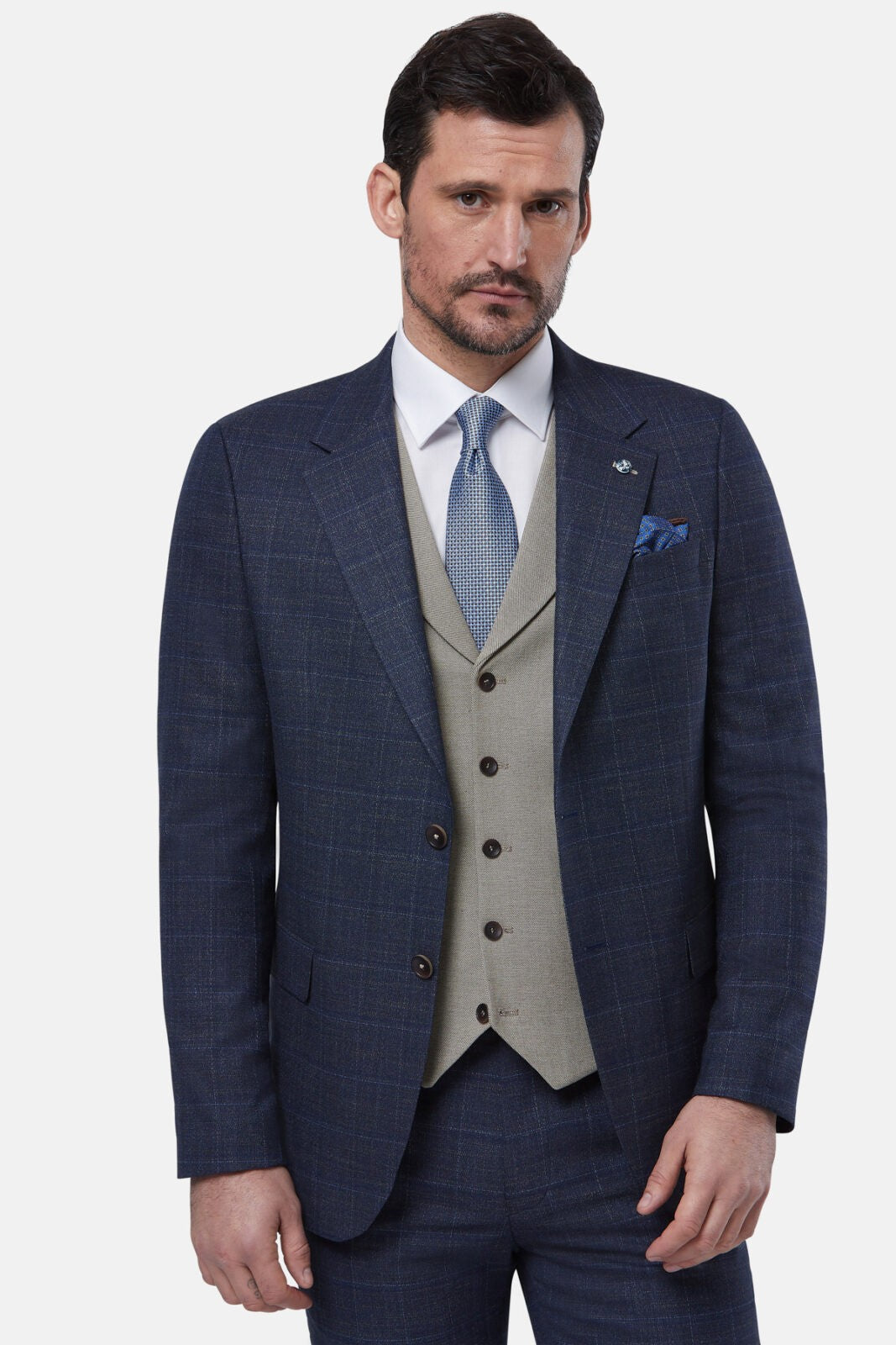 Benetti Oslo 3 Piece Suit Coffee image 1