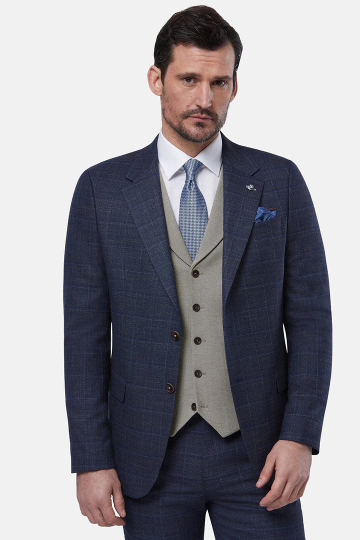 Benetti Oslo 3 Piece Suit Coffee image 1