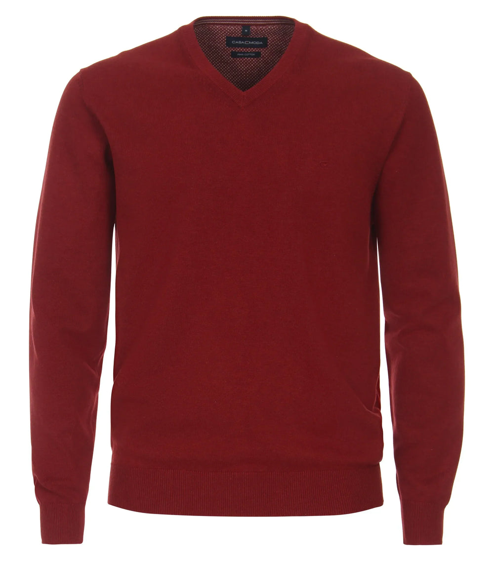 Casa Moda V Neck Sweater Syrah image 1