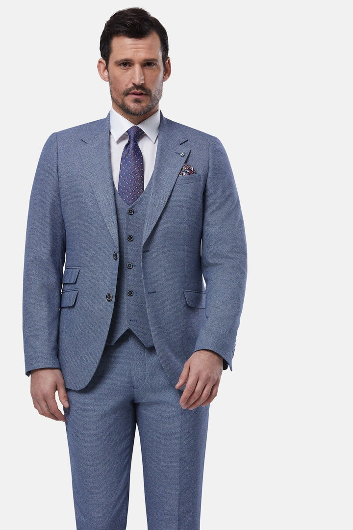 Benetti Prague Blue 3 Piece Suit image 0