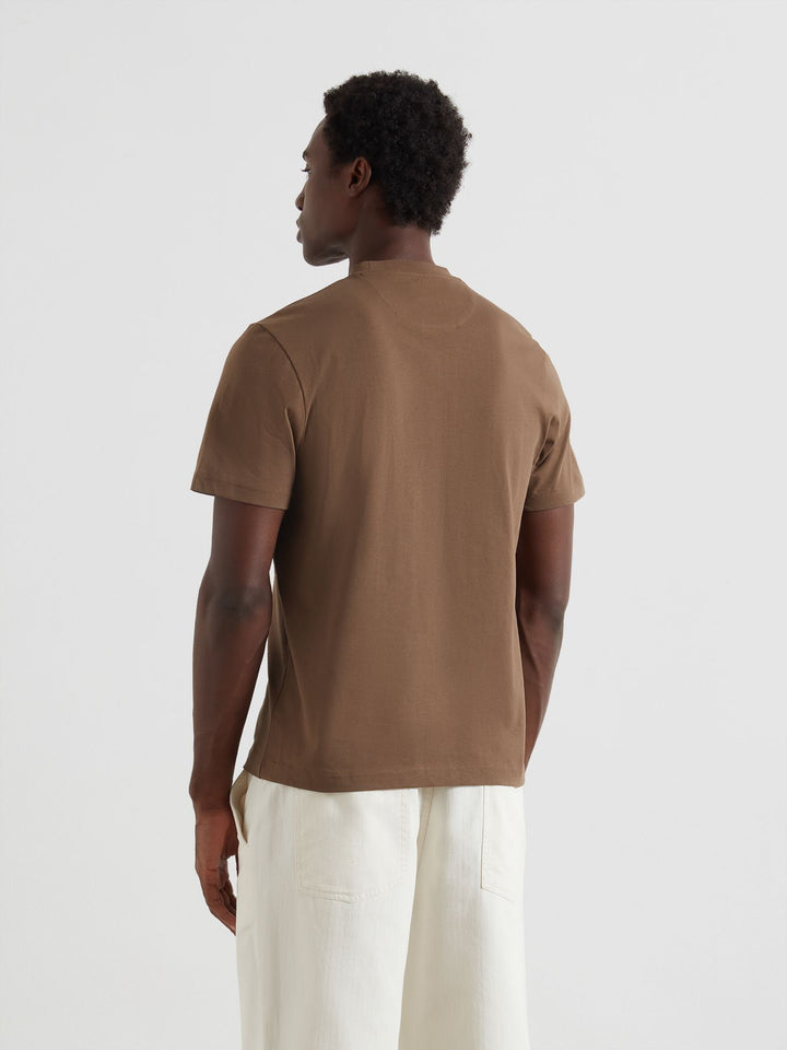 Farah Stacy Pocket T-Shirt In Clove Brown