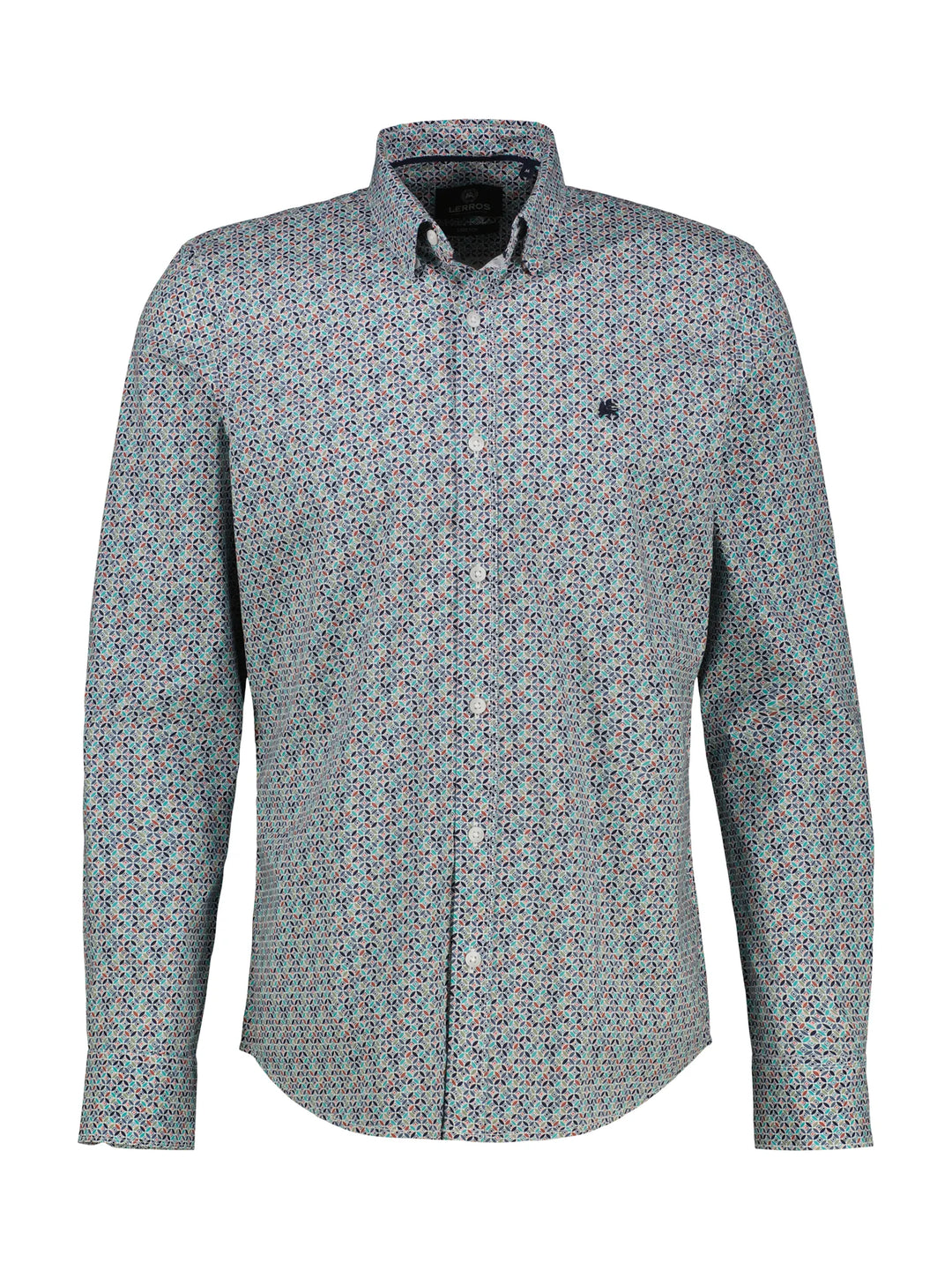 Lerros Cotton Printed Shirt Coastal Earth Red image 0