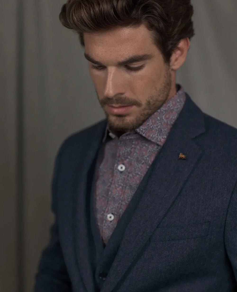 Magee Finn Donegal Tweed Mix & Match Blue Suit image 1