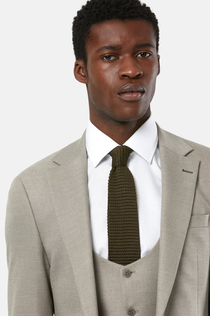 Benetti Zac 3 Piece Suit Stone