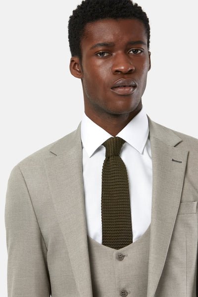 Benetti Zac 3 Piece Suit Stone