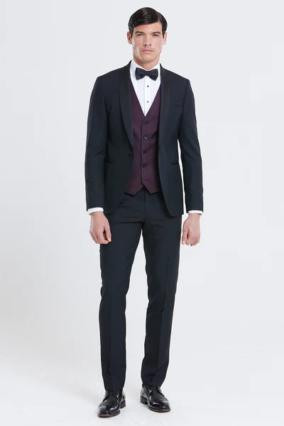 Benetti Elton Wine Waistcoat