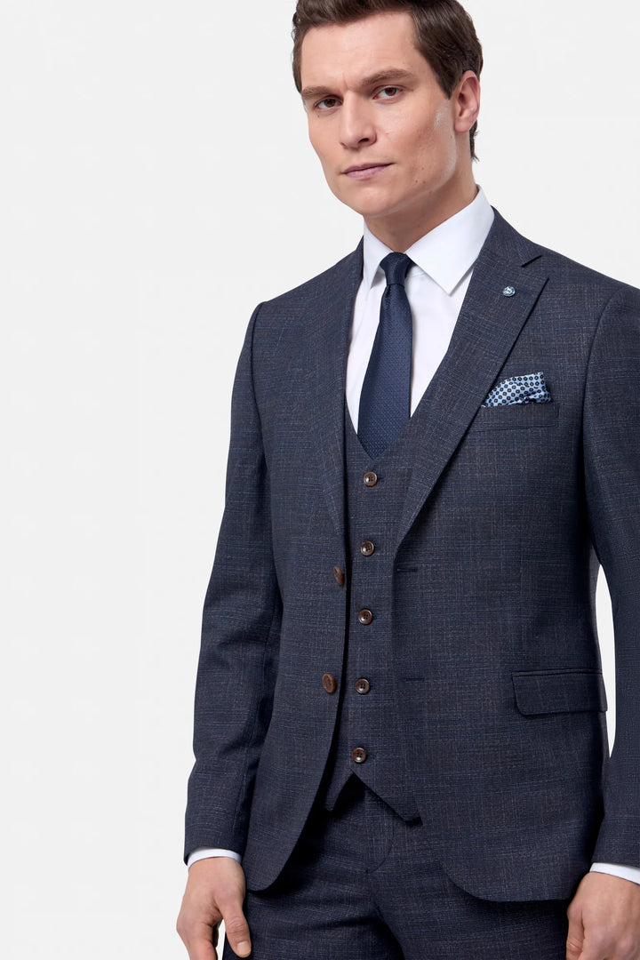 Benetti Ross Brown 3 Piece Suit