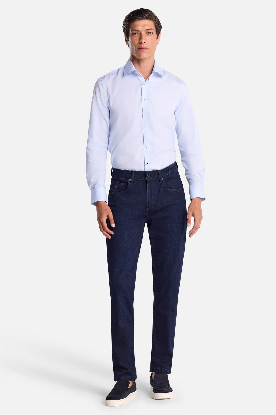 Benetti Brad Tapered Formal Shirt Sky Blue