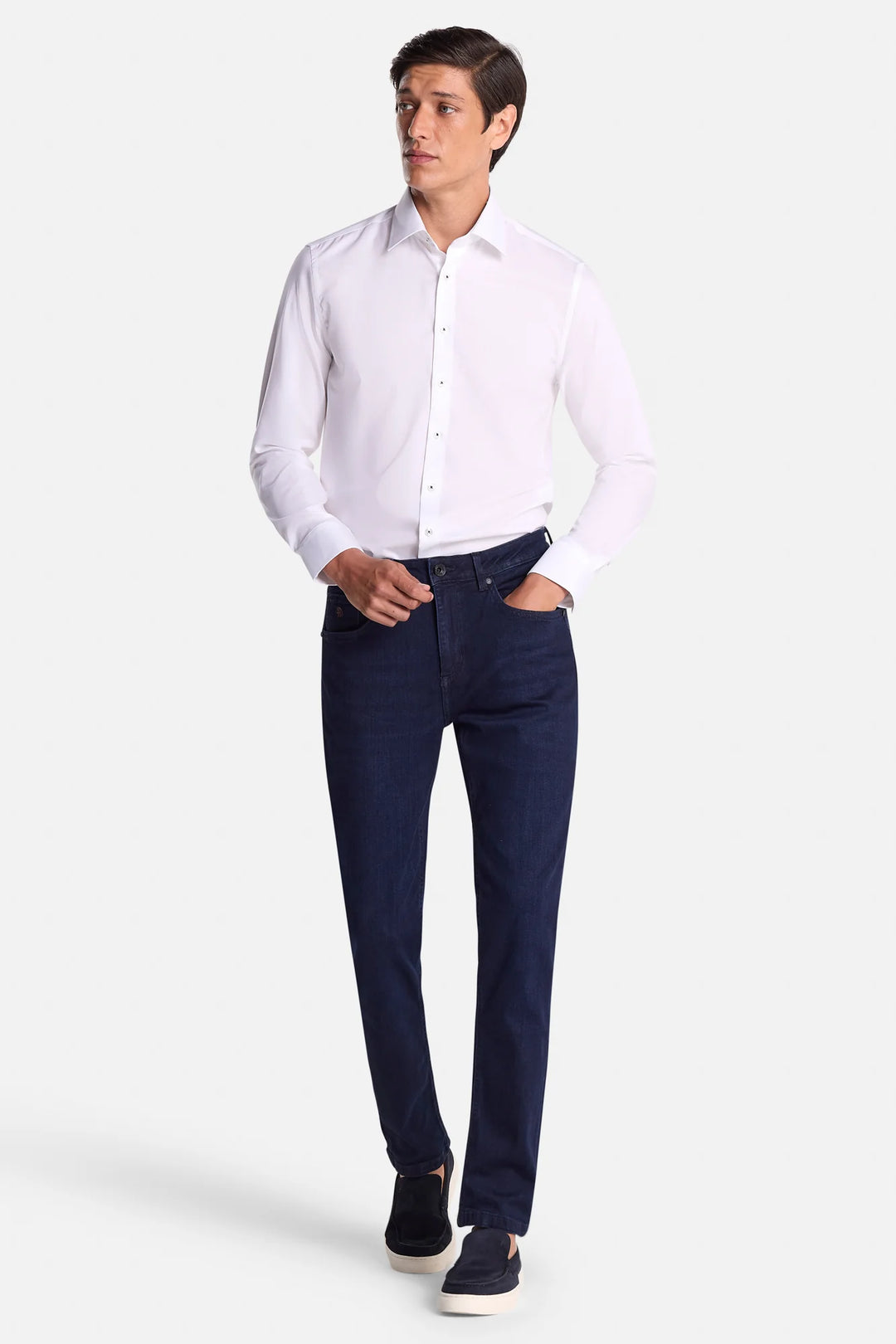 Benetti Brad Tapered Formal Shirt White