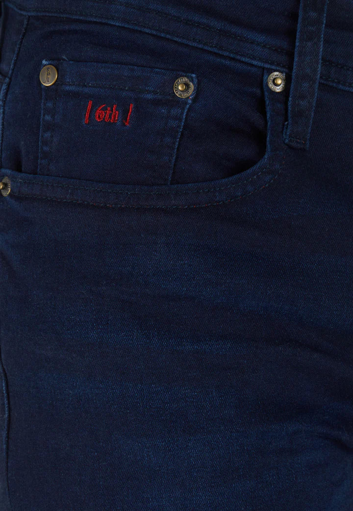 6th Sense Braxten Straight Leg Jeans Stone Wash