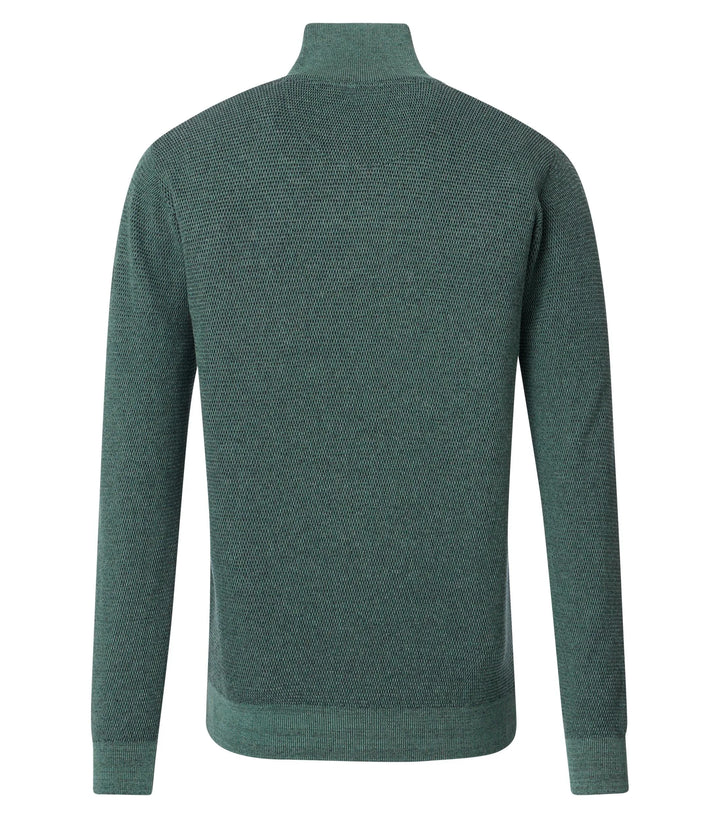 Casa Moda Troyer 1/4 Zip Sweater Turquoise