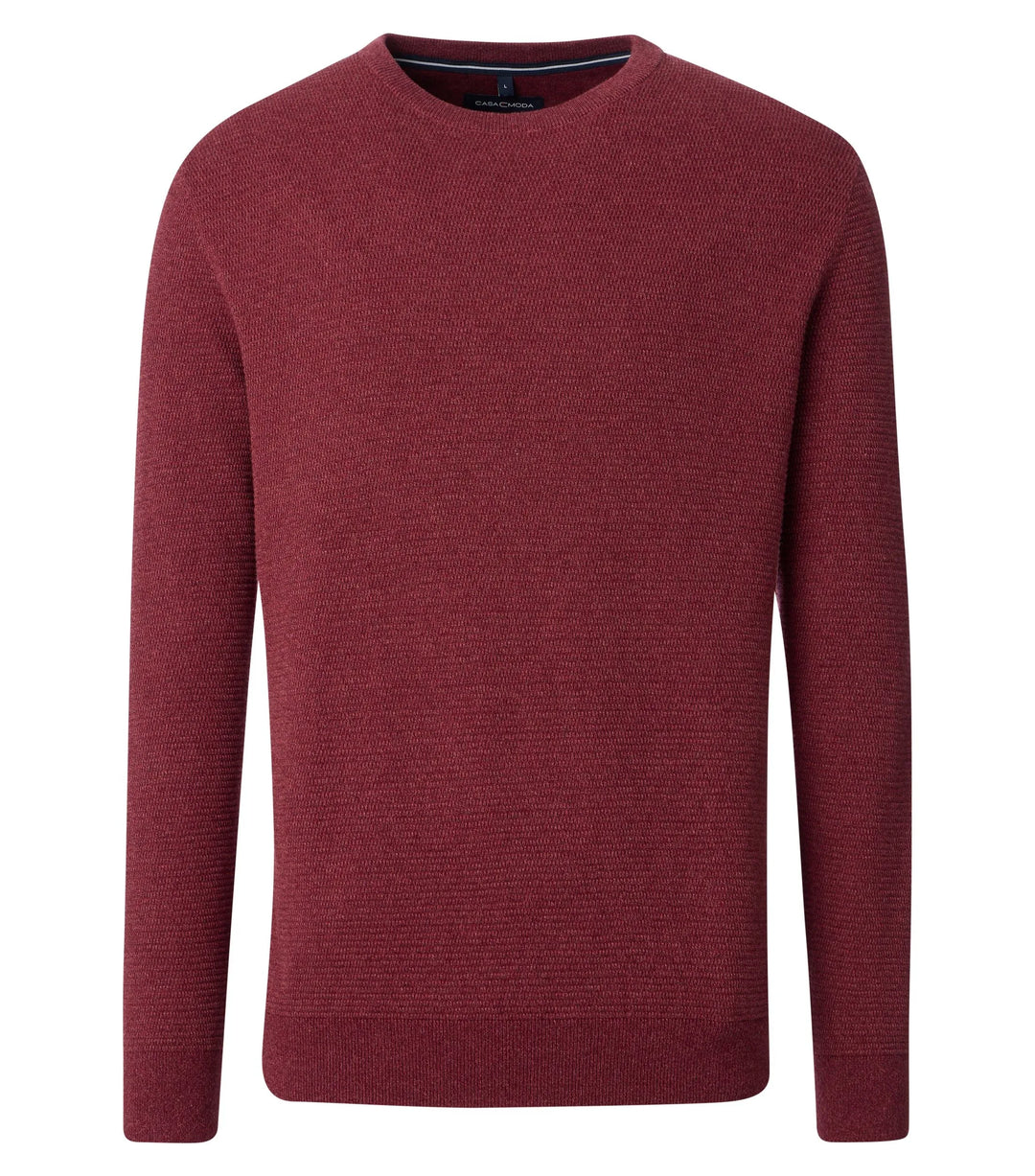 Casa Moda Crew Neck Sweater Red