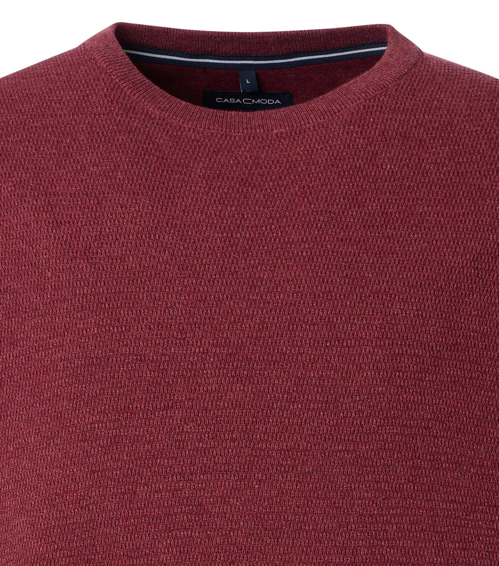 Casa Moda Crew Neck Sweater Red