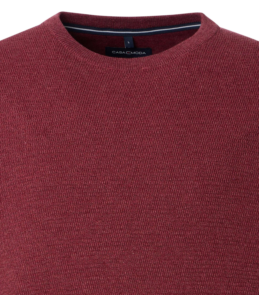 Casa Moda Crew Neck Sweater Red