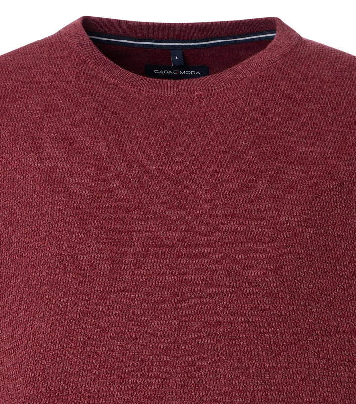Casa Moda Crew Neck Sweater Red