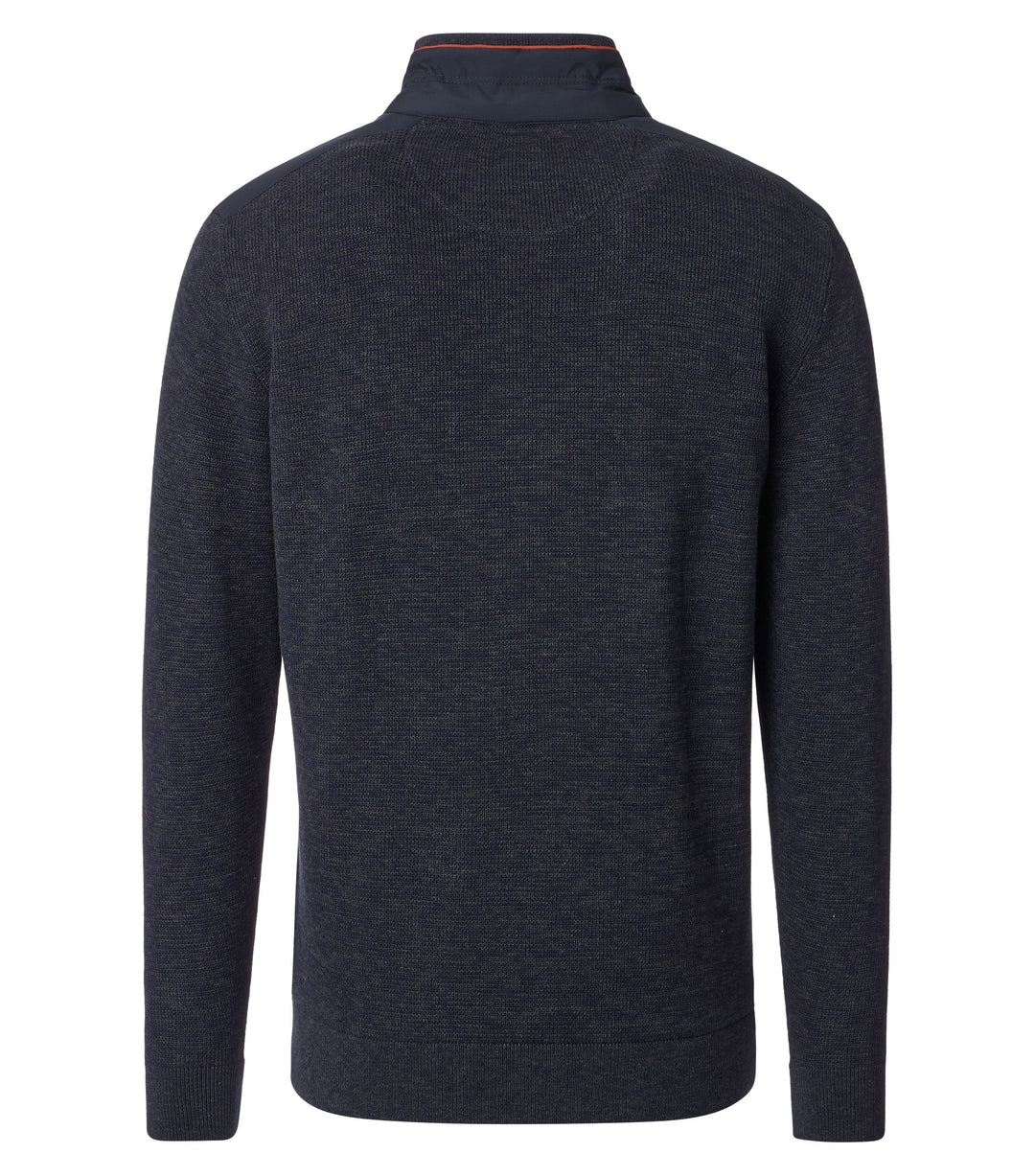 Casa Moda Cotton Half Zip Blue