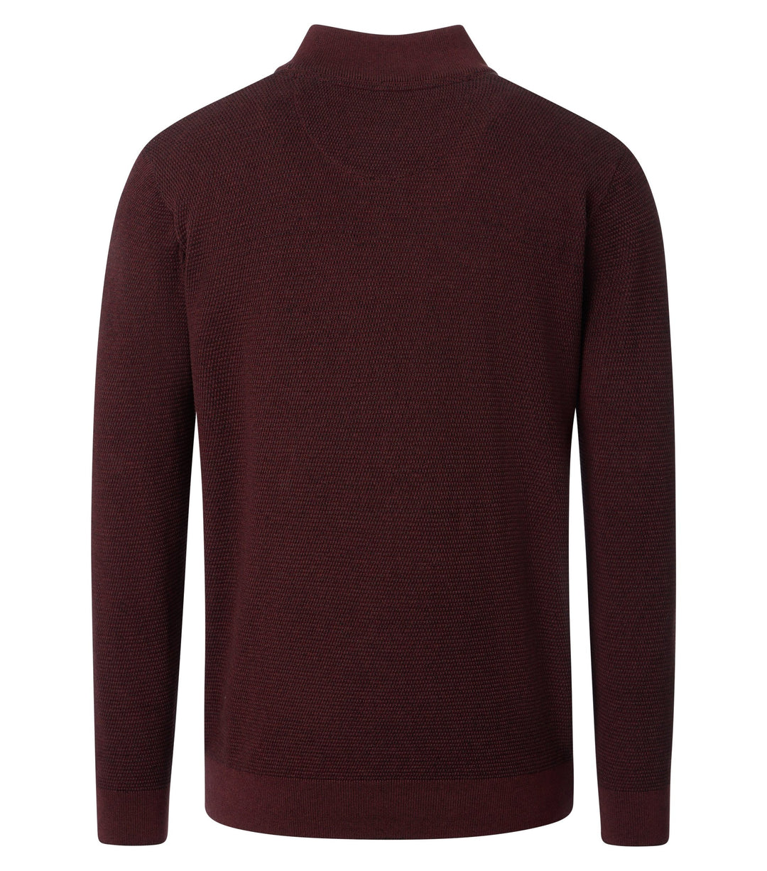 Casa Moda Cotton 1/2 Zip Chocolate Truffel
