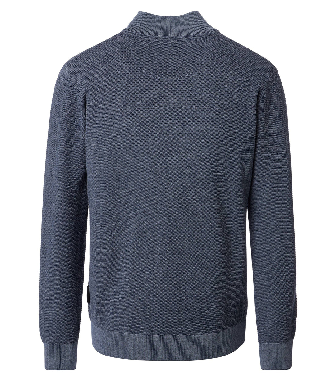 Casa Moda Cotton 1/2 Zip Silver