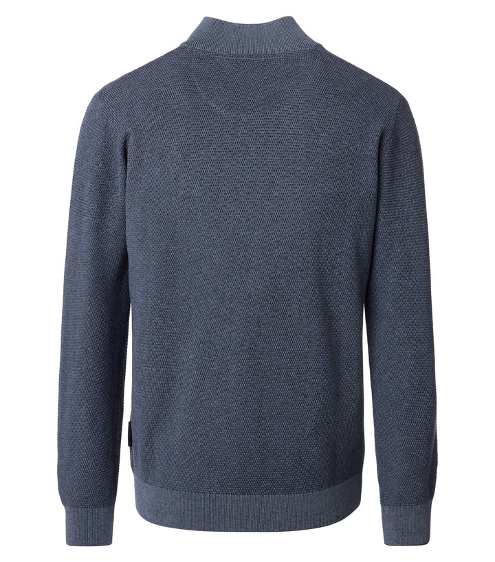 Casa Moda Cotton 1/2 Zip Silver