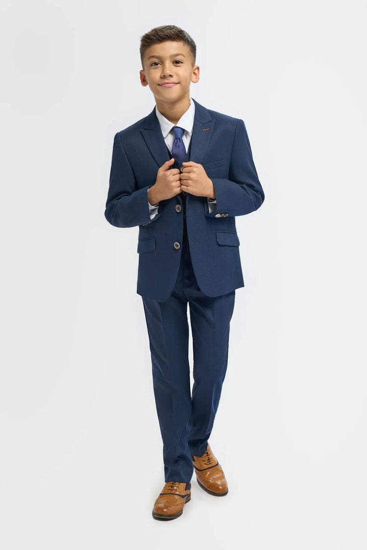 House Of Cavani Tropez Navy Boys Suit