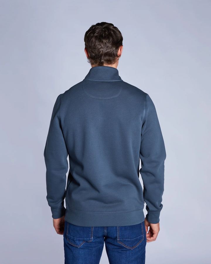 Diesel Dax Half Zip Sweatshirt Petrol Blue