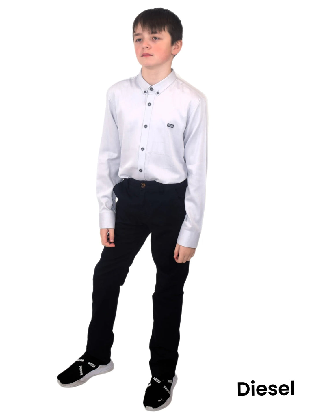 Diesel Boys Ryan Shirt White