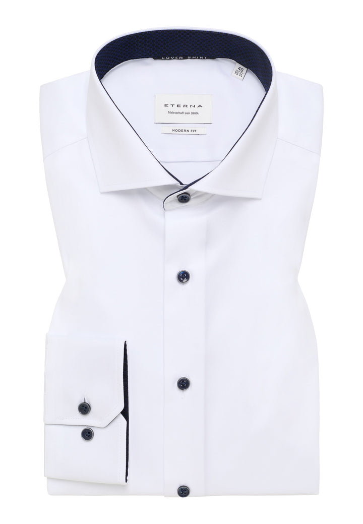 Eterna Opaque Cover Shirt White